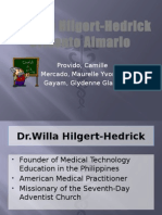 DR - Willa Hilgert-Hedrick Crisanto Almario: Provido, Camille Mercado, Maurelle Yvonne Gayam, Glydenne Glaire