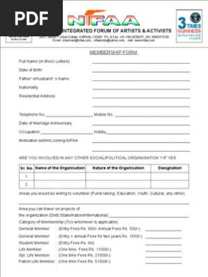 Membership Form