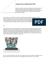 Los Treinta Mejores Juegos para Android Del 2012