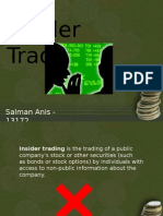 Insider Trading: Salman Anis - 13172