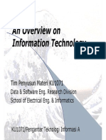 An Overview On Information Technology: Tim Penyusun Materi KU1071