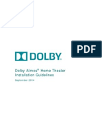Dolby Atmos Home Theater Installation Guidelines