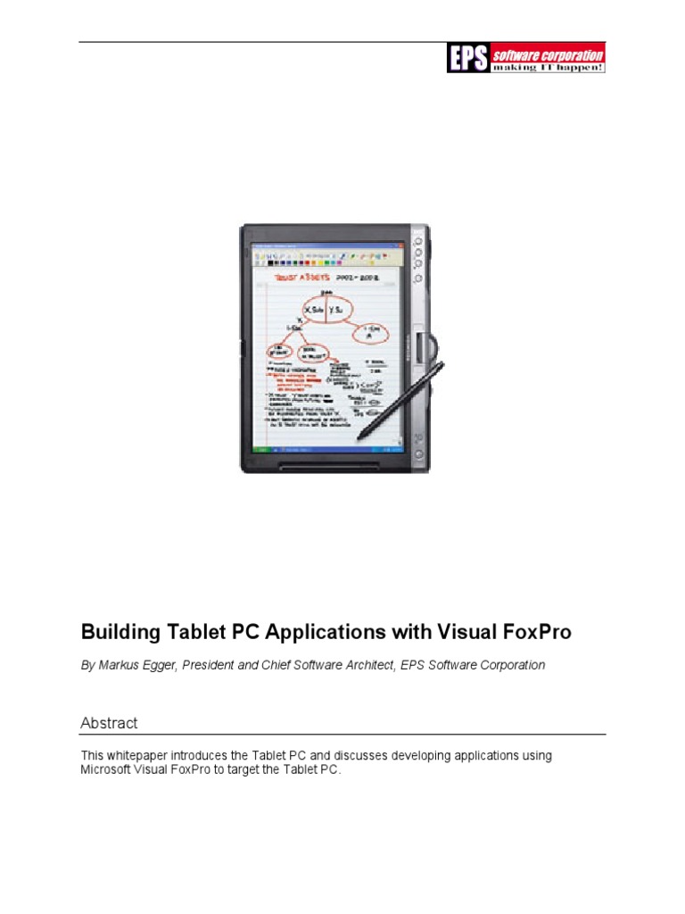 Visual Fox and Tabletpc | PDF | Computers | Technology & Engineering