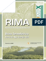 RIMA da UTE Porto do Açu - Relatório de Impacto Ambiental da Usina Termelétrica Porto do Açu
