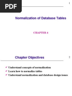 Normalization of Database Tables