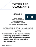 Activities For Language Arts: Group 4