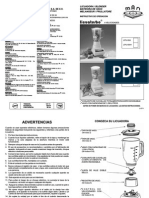 Inst Man Licuadora - 4 Vel