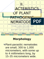 Characteristics of Plant Pathogenic Nematodes