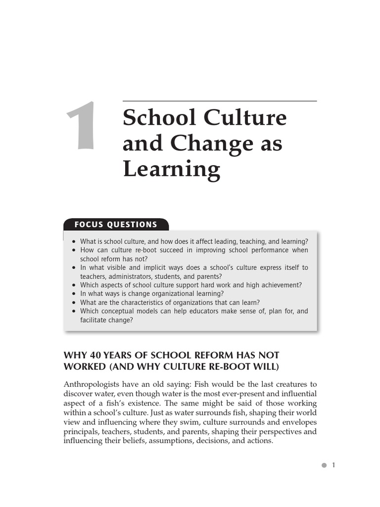 Kaplan Chapter 1 | Download Free PDF | Teachers | Organizational Culture