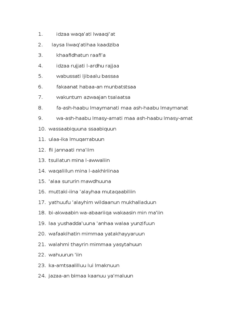 Download 92+ Contoh Surat Surat Al Waqiah Indonesia Terbaik Dan Terbaru