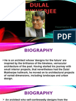 Dulal Mukherjee Architectural Philosophy