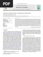 Production of Biodiesel Using a Continuous Gas–Liquid Reactor