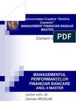 Manag Perform Fin Bancare Master - CURS11 PDF