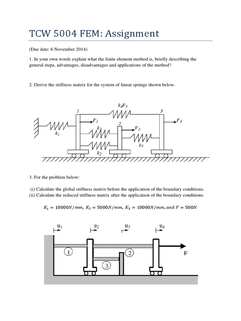 Finite Element Method Assignment | PDF