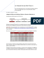 Subneteo Manual de Una Red Clase A