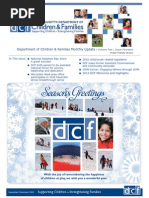 Seasons Greetin S: Department of Children & Families Monthly Update