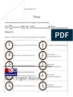 Time - Learn English Basics