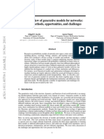 A Unified View of Generative Models for Networks- Models, Methods, Opportunities, And Challenges