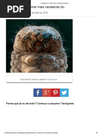Tardígrado, o Animal Mais Resistente Do Planeta