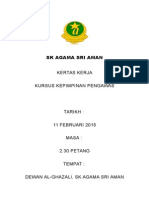 Kertas Kerja Kursus Pengawas