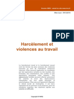 Dw18 Harcèlement Et Violence Au Travail