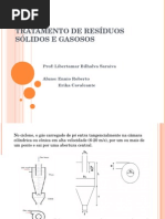 Tratamento de Resíduos Sólidos e Gasosos