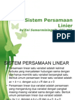 Sistem Persamaan Linier Eni