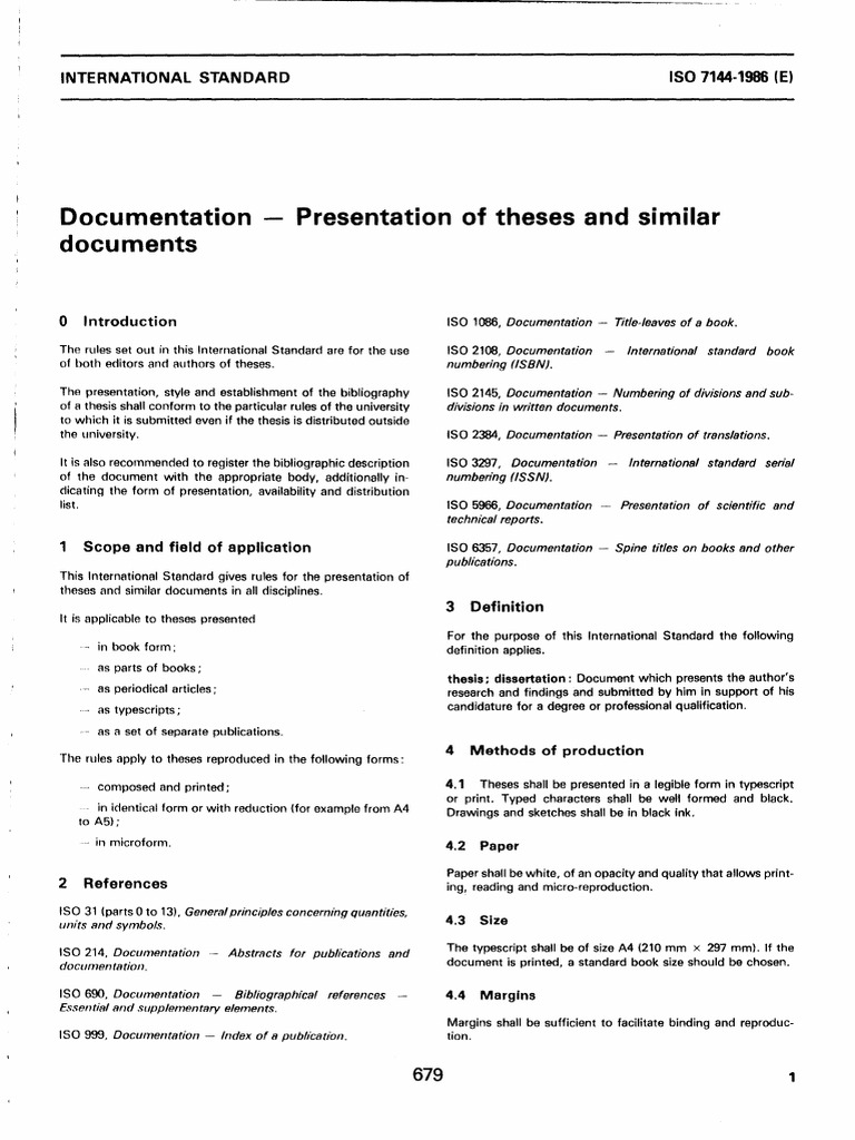 Thesis structure format image