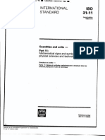 ISO 31 PT-11 92 Quantities and Units Part 11