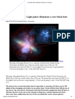 Light pulses illuminate a rare black hole