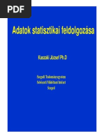 Adatok Statisztikai Feldolgozasa