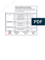 Machine Oee Calculator