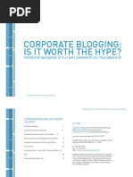 Blog Survey, BackboneMedia 2005