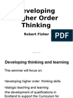 Developing Higher Order Thinking Presentation