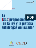 Paladines Jorge. - La Des-Proporcionalidad de La Ley y La Justicia Antidrogas en Ecuador