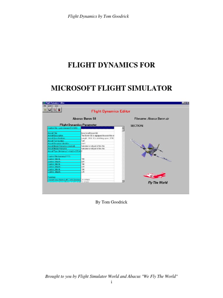 Flight Dynamics For Microsoft Flight Simulator | PDF | Flight | Airspeed