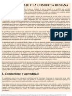 El Aprendizaje y La Conducta Humana