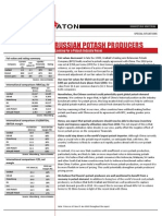 RUSSIAN POTASH PRODUCERS Looking for a Potash Industry Reset 18 10 2010