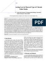 Sensorineural Hearing Loss in Mucosal Type of Chronic Otitis Media