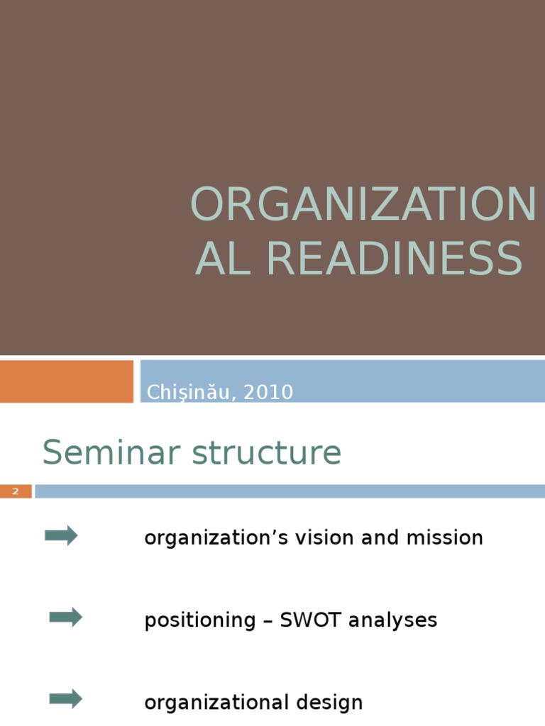 Organizational Readiness Framework | PDF