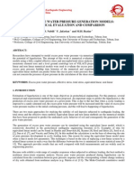 Seismic Pore Water Pressure Generation Models: Numerical Evaluation and Comparison