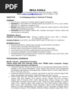 Mehul Ruwala Corporate IT Technical Trainer Resume