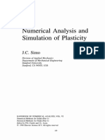 Numerical Analysis and Simulation of Plasticity