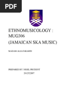 JAMAICAN SKA Ethnomusicology