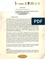 X COLOQUIO Historia social y de las ciencias. “Carta de Jamaica Replanteamiento político cultural de la independencia.1815.”