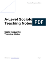 Si Weber Sociology A Level