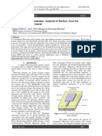 Microstrip Patch Antenna: Analysis of Surface Area For Bandwidth Improvement