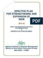 Strengthening NIDM's Capacity: Perspective Plan 2014-18