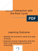 Human Interaction With The Rock Cycle 2012-13