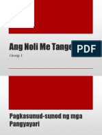 PI 100 Noli Me Tangere Report